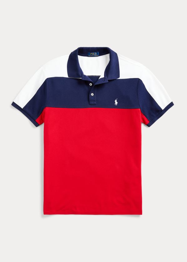 Men's Polo Ralph Lauren Custom Slim Fit Mesh Polos | 368751NZP